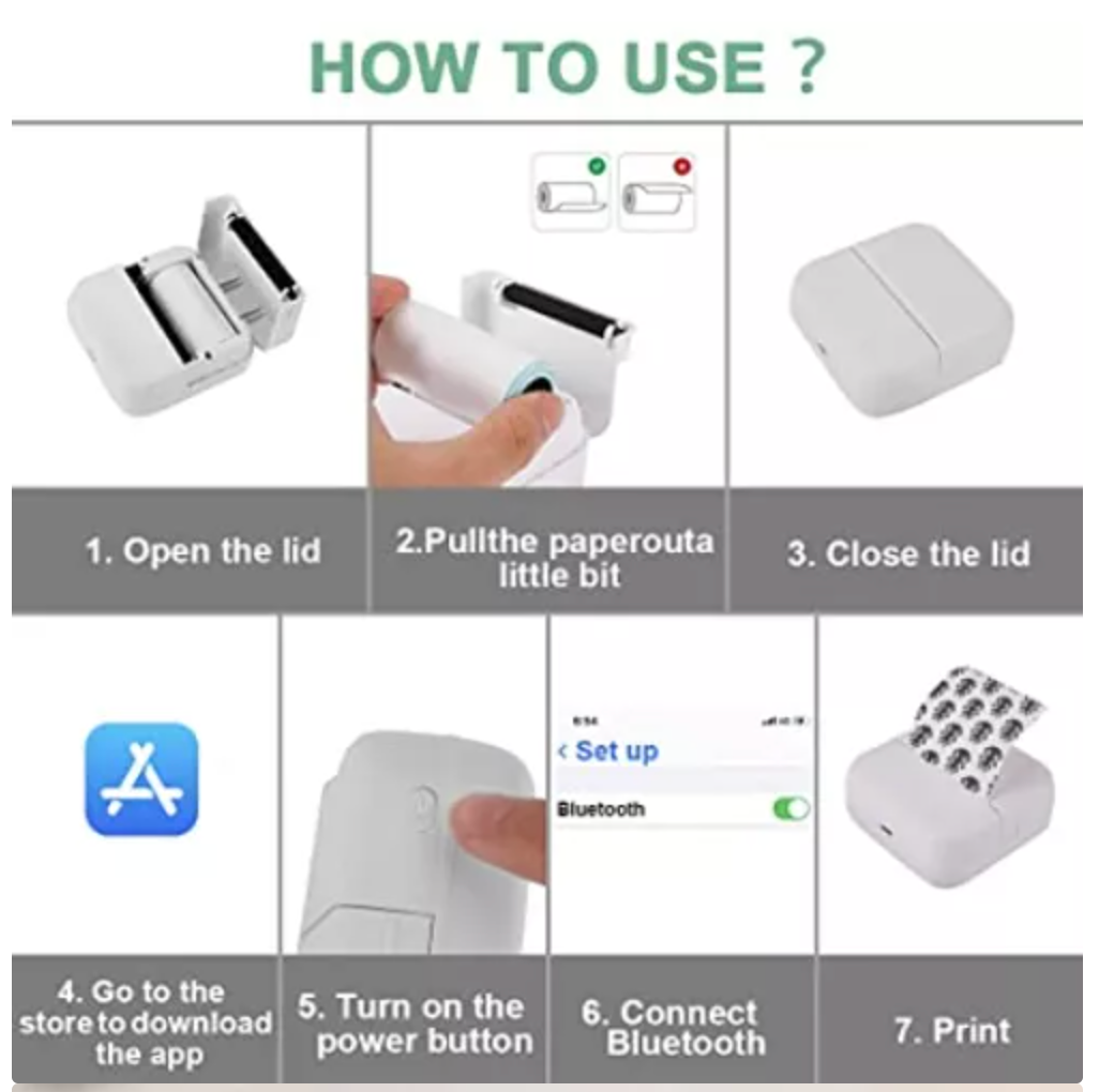 Mini Smartphone Printer™ - Imprimante de poche