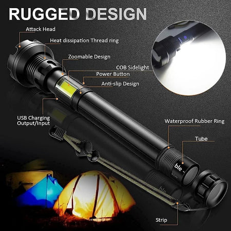 LumensPro™ - Lampe de poche tactique laser