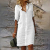 Lilian™ | Robe en coton et lin pour femme