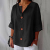 Blouse en lin décontractée pour une élégance intemporelle