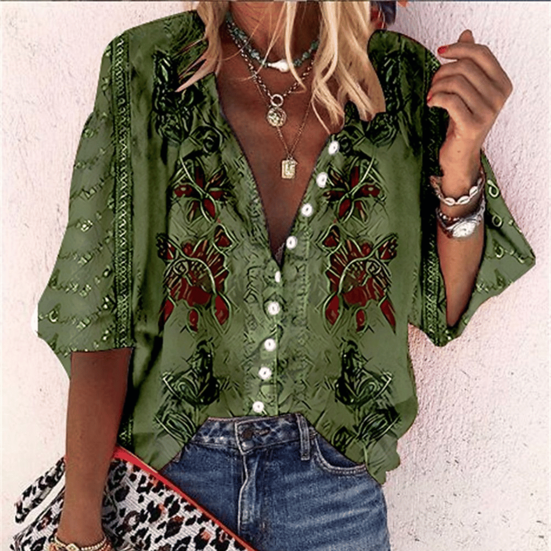 Alana™ | Chemise Imprimée Élégante