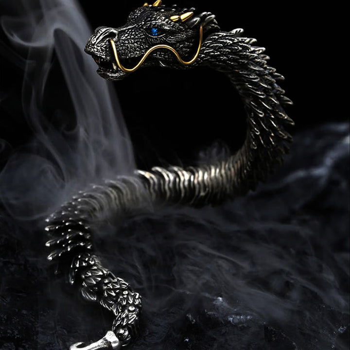 MythicCraft™ - Bracelet en cuivre en forme de dragon