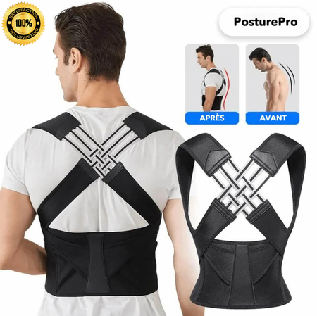 PosturePro™ - Correcteur de posture réglable pour le dos