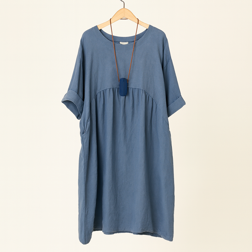 Robe en lin ample avec poches