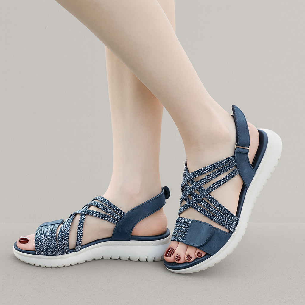 Sandales légères à brides élastiques