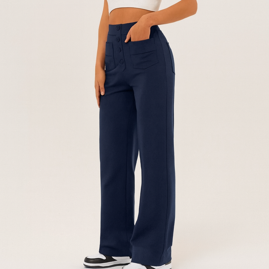 Diana™ | Pantalon taille haute stylé & élastique