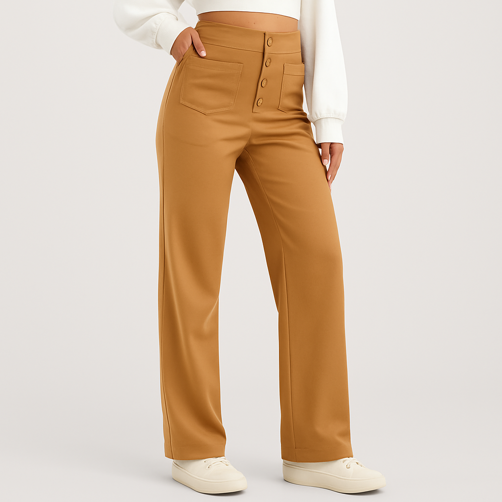 Diana™ | Pantalon taille haute stylé & élastique