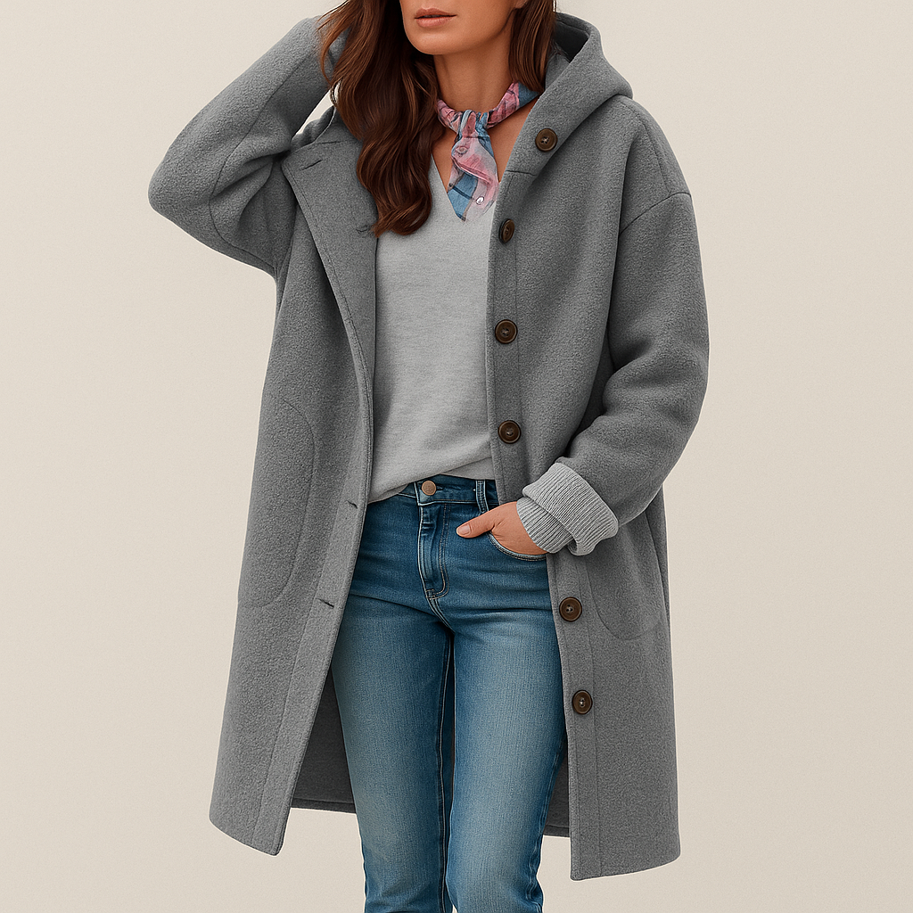 Jessica™ - Haut cardigan à capuche à manches longues