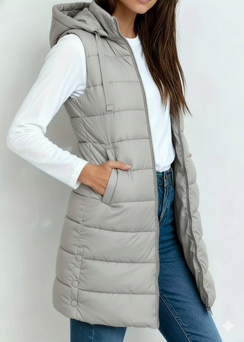 LIVIA | GILET MATELASSÉ LONG PREMIUM
