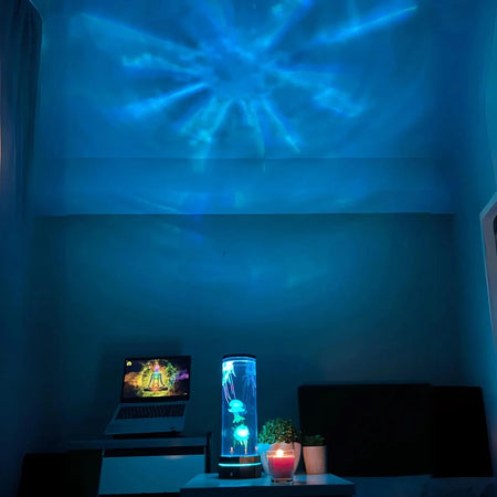 JellyLite™ | Lampe de table pour aquarium à méduse