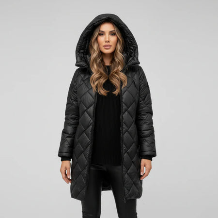 ÉLIANE | MANTEAU LONG MATELASSÉ D’HIVER