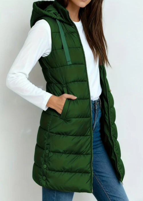 LIVIA | GILET MATELASSÉ LONG PREMIUM