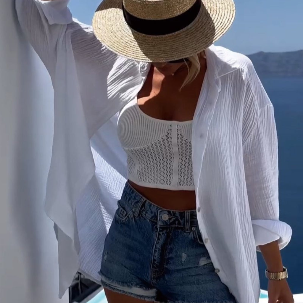 Anna - Chemise Horus Décontractée En Coton