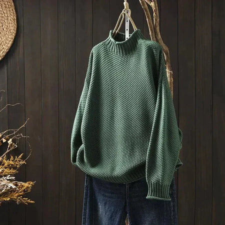 Lita | Pull à coll roulé tricoté