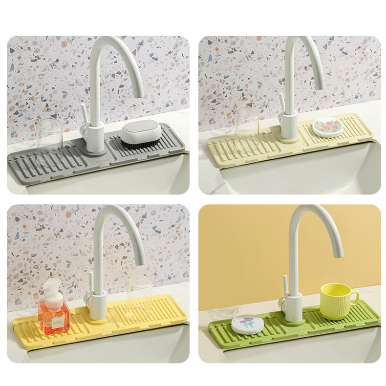TB&W Tapis de lavage en Silicone pour robinet de cuisine, protection TB&W Tapis de lavage en Silicone pour robinet de cuisine, protection